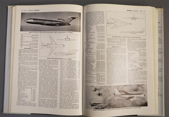 Janes - Janes All the Worlds Aircraft, 34 vols, all with djs, except the years 1989-1994, qto, cloth, London 1961-1994